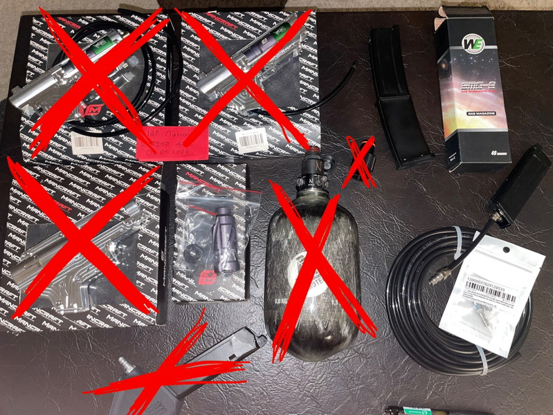 Imagen 1 de HPA Bulk sale - Mancraft PDIK V3 HPA Engines , Armotech Carbon 1,1L tank + Ninja Reg, Glock / AAP Hpa adapter and more...!