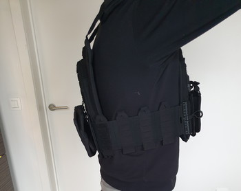 Image 3 for YAKEDA black  Tactisch vest voor heren, 1000D nylon, snelsluiting, lasersnit, modulair vest, licht