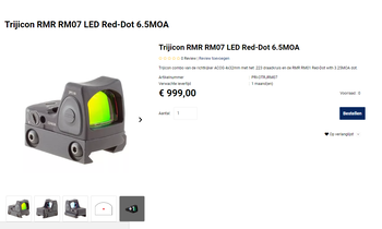 Afbeelding 4 van Trijicon RMR RM07 LED Red-Dot 6.5MOA, high end, nieuwstaat!