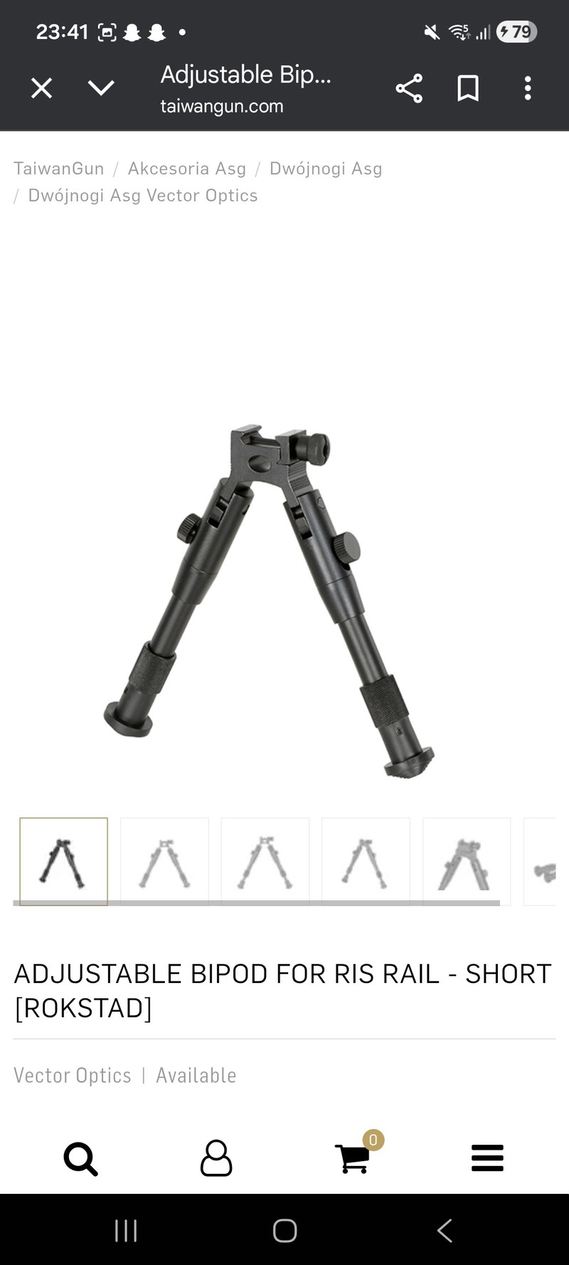 Image 1 for Picatini bipod