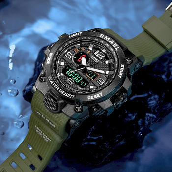 Bild 2 für Military Watch BLACK/CAMO/GREEN | LED & Waterproof