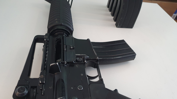 Image 8 for KJ Works M4 V2 GBBR (needs new Hopup), full metal, heavy blowback, NPAS filter installed, 6 mags (STANAG style)