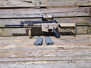 Image for "ASG Armalite M15 S.I.R. S-System MOD-2 M4 Airsoft Rifle Tan"