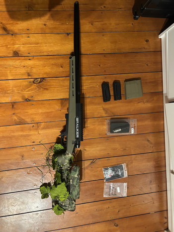 Afbeelding 2 van Sell or Trade: Fully upgraded stalker TAC41P spring sniper + mags + parts