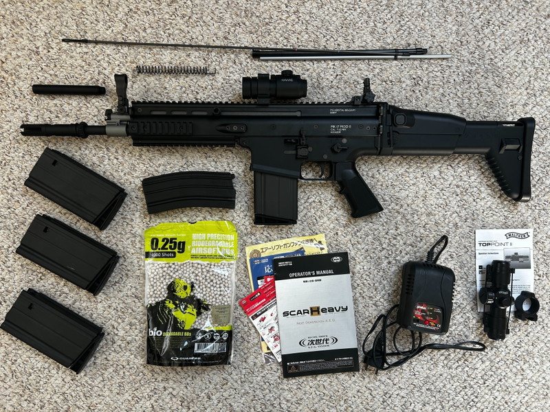 Zdjęcie 1 – Tokyo Marui SCAR-H Recoil Shock AEG (black) + kit