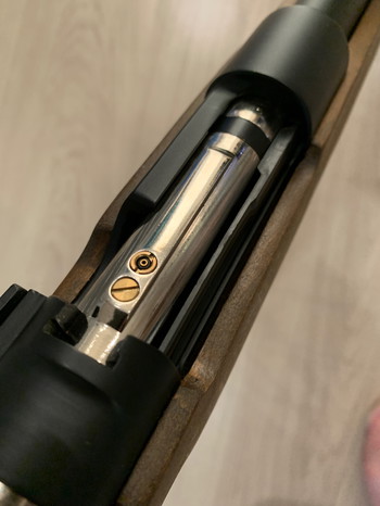 Image 3 pour Double Bell Kar98K, shell ejecting, echt hout, gas versie. Incl. originele doos, foedraal en 20 shells.