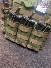 Image for Triple molle open 5.56mm mag pouches - OD green Warrior Asault Systems