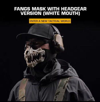 Afbeelding 5 van Tactical Skull Mask