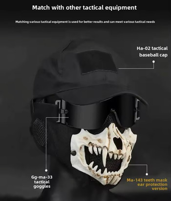 Afbeelding 7 van Tactical Skull Mask