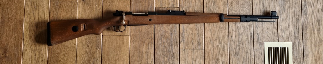 Afbeelding van Double bell spring shell ejecting real wood kar98k