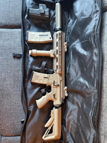 Image 2 for Super Nette ICS Aeg startklaar met Pistol! Combi deal