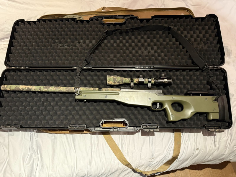Imagen 1 de Well MB01 Green Sniper Replica met Scope en Hardcase