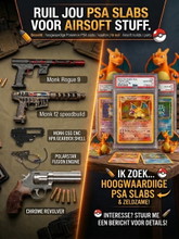 Afbeelding van Jouw Pokemon PSA Slabs / kaarten voor mijn airsoft spullen Monk , F2 , hpa , m4