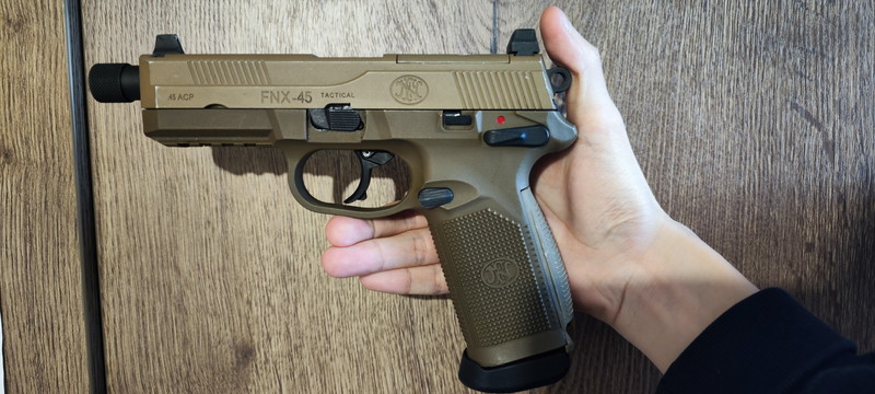 Image 1 for Cybergun FNX-45 Tactical FDE licensed pistol -broken