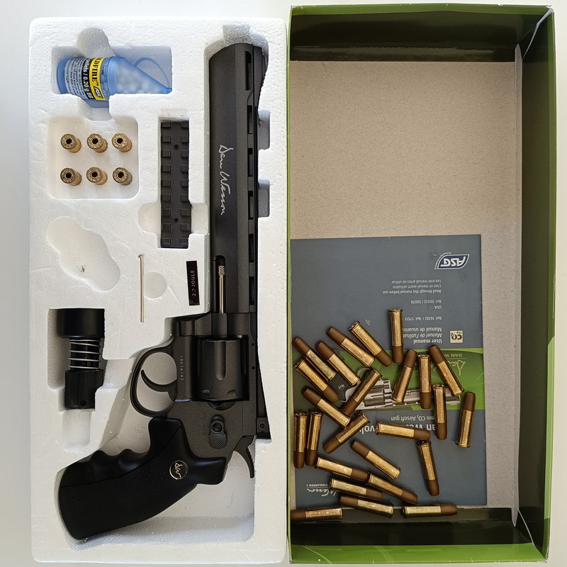 Imagen 1 de ASG Dan Wesson 8 inch Revolver Grey (High Power) CO2