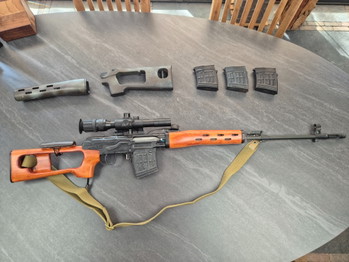 Bild 6 für A&K SVD Dragunov | HPA | Gerestaureerd | DMR | Real wood