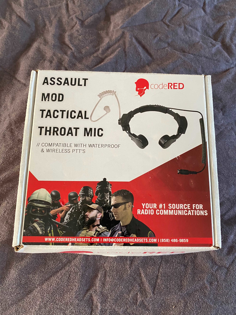 Imagen 1 de Code Red Headsets Tactical Throat Mic - Kenwood/Baofeng