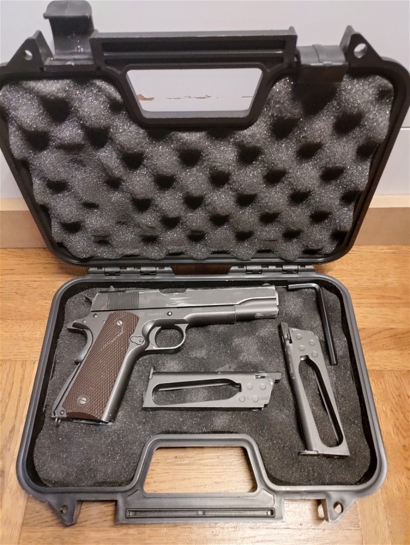 Image 1 for KWC M1911 pistool full metal met holster
