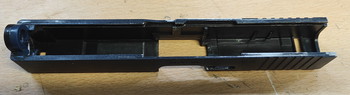 Afbeelding 6 van Aantal mooie losse onderdelen: Tan Holo, WE G17 slide, Flip up sights, sight mount