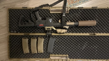 Image 2 for Complete Airsoft set SSG96, Lancer Tactical Gen 3, SSP18 + accessoires