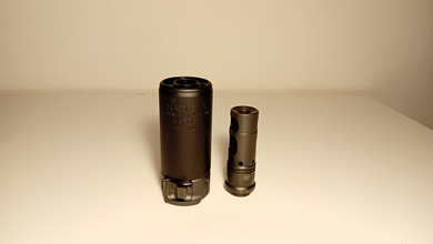 Afbeelding van Angry Gun Surefire dummy Warden blast diffuser silencer zwart