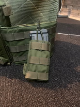 Image for 2x Single molle open 5.56mm mag pouch- OD green Warrior Assault Systems