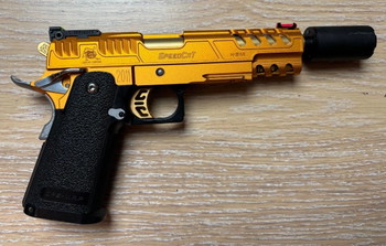 Image 2 for Tokyo Marui Hi-Capa 5.1 Gold Match Custom (AM SpeedCat Slide + Tracer)
