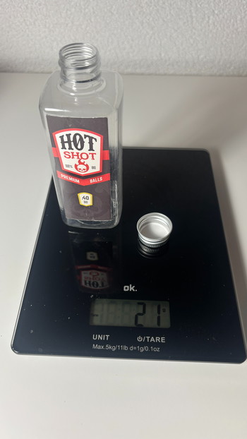 Afbeelding 9 van 2x 1000st Nimrod 0.40gr Bio (nieuw),  1x 1000st hotshot 0.40 bio, 1x green devil bio 0.40 (737gr 1840 stuks)