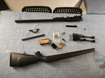 Imagen 4 de UHC Super X-9 Bolt Action Airsoft Sniper Rifle incl. Bipod