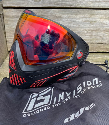 Afbeelding 2 van Dye i5 Invision mask red / rood / rouge