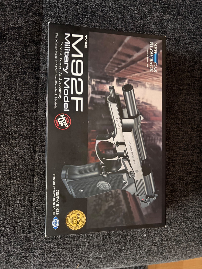 Bild 1 für Tokyo Marui M92F Military Gas-Blow-Back 6mm BB schwarz