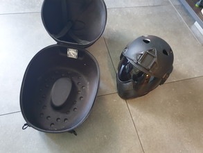 Imagen para WARQ FULL FACE HELMET (BLACK- CLEAR VISOR) + WARQ Transport Bag