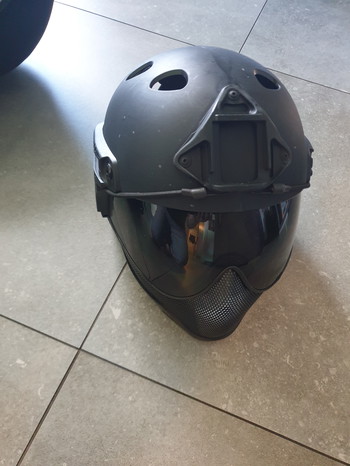 Imagen 2 de WARQ FULL FACE HELMET (BLACK- CLEAR VISOR) + WARQ Transport Bag