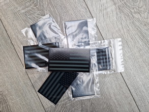 Image for U.S. Flag Patch (Left Sleeve), Green, IR, with Velcro