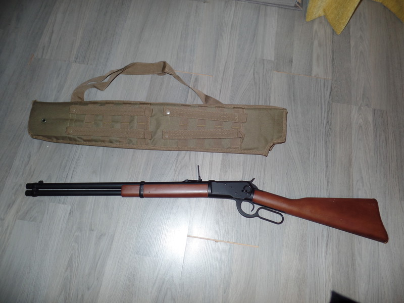 Afbeelding 1 van A&K Winchester 1892 wood stock action lever/repeater.