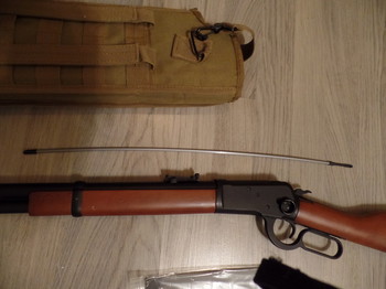 Afbeelding 2 van A&K Winchester 1892 wood stock action lever/repeater.