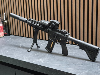 Afbeelding 3 van Umarex HK416 A5 | AEG | Mosfet | Foregrip foldable bipod | PEQ Box