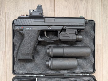 Image 3 for Complete Novritsch SSX-23 Stealth Loadout | Red Dot, Flashlight, 3 Mags, Dempers & Holster