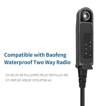 Afbeelding 3 van Baofeng PTT microfoon speaker waterdicht - UV9R - Luidsprekermicrofoon - Nieuw