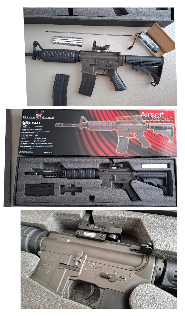 Afbeelding 1 van Te koop: King Arms Colt M4A1 KA-AG-20 AEG    Zo goed als nieuw, slechts 3x gebruikt