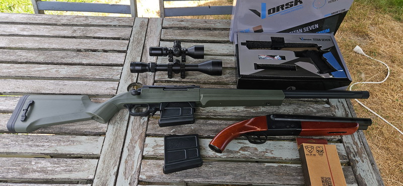 Image 1 for Ares amoeba striker, vorsk titan 7, kwc luger, farsan double barrel aps conversion
