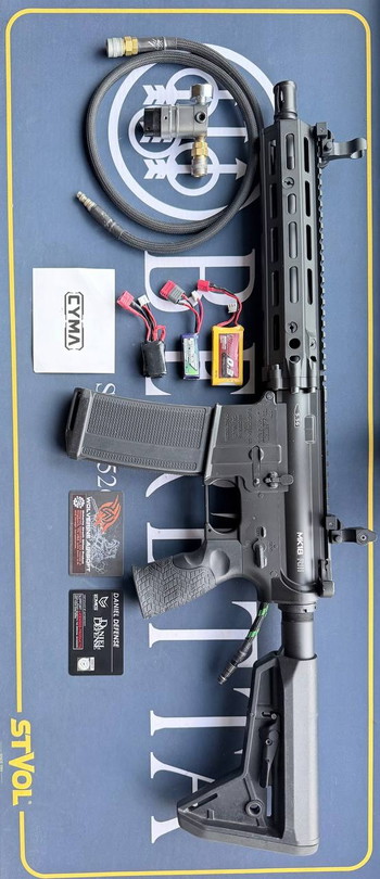 Image 5 for CYMA PLATINUM DANIEL DEFENSE MK18 RIII REPLICA ESHOOTER ETU BLACK on the VVD system