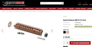 Zdjęcie 3 – Daniel Defense MK18 9.5 Bronze SOCOM handguard R.I.S Metall