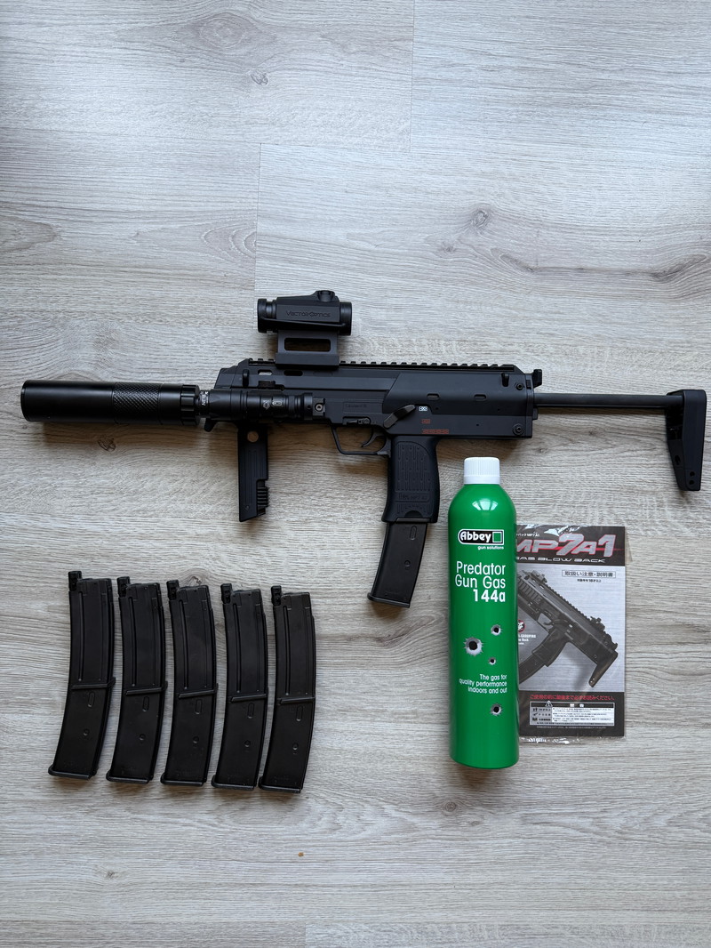 Image 1 pour Nieuwe Tokyo Marui MP7 GBB + 6 magazijnen,