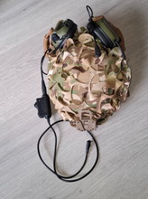 Image pour Nuprol fast midcut helm multicam met earmors, helmet cover en scrim