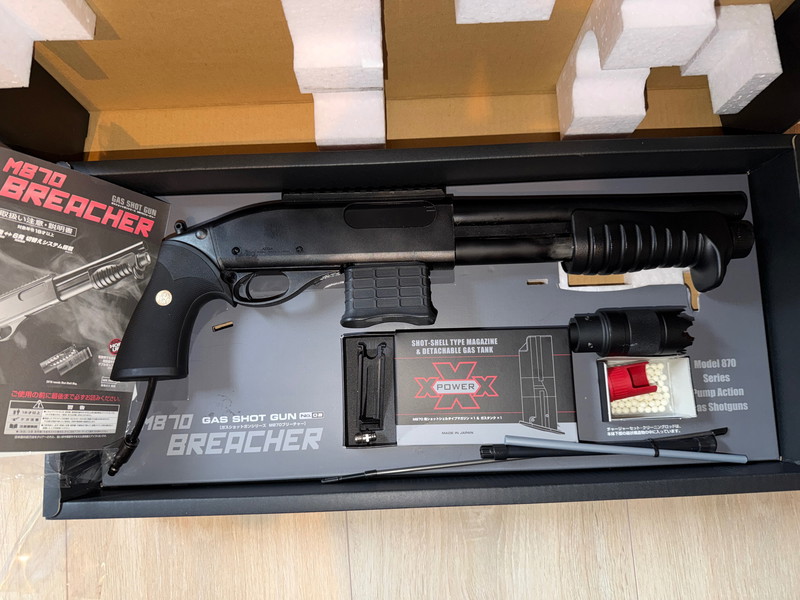 Bild 1 für Tokyo Marui M870 Breacher HPA + M4 adapter en tracer