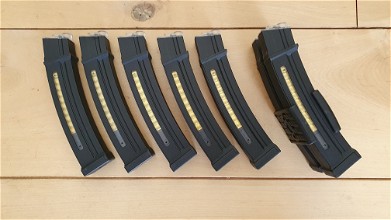 Image for 7x Polymer Cyma 130rd MP5/MP5K midcap magazijnen