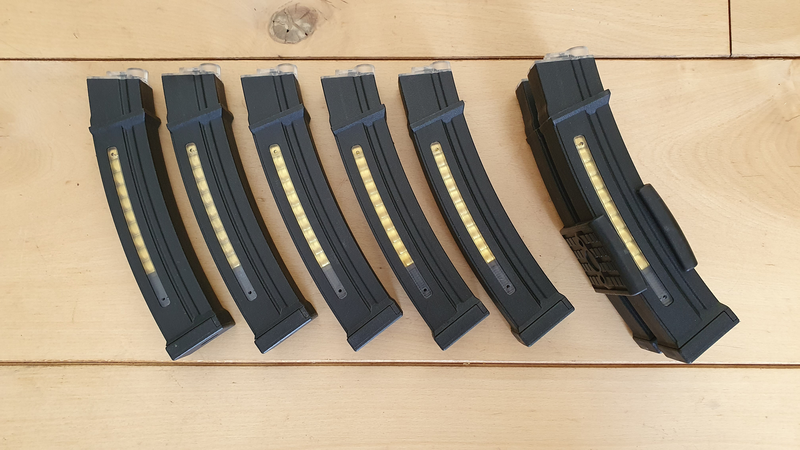 Afbeelding 1 van 7x Polymer Cyma 130rd MP5/MP5K midcap magazijnen