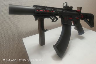 Image pour Lancer tactical LT-32 Hellion Black / Red custom. "Pestilence"