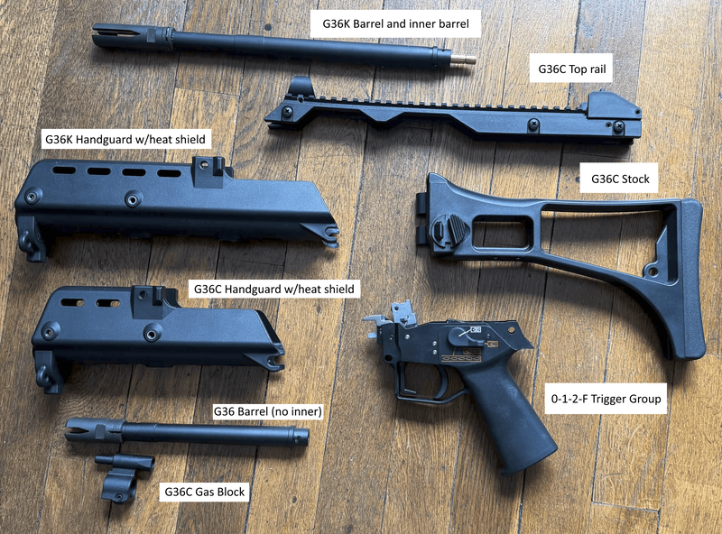 Bild 1 für VFC G36K and G36C V2 GBBR parts